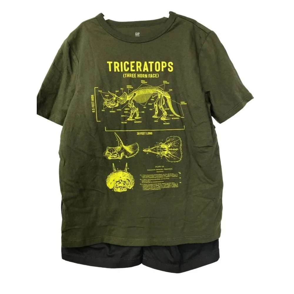 GAP Boy's 2-Piece Short Sleeve‎ T-Shirt & Shorts Outfit Set SZ 10/12 NWT